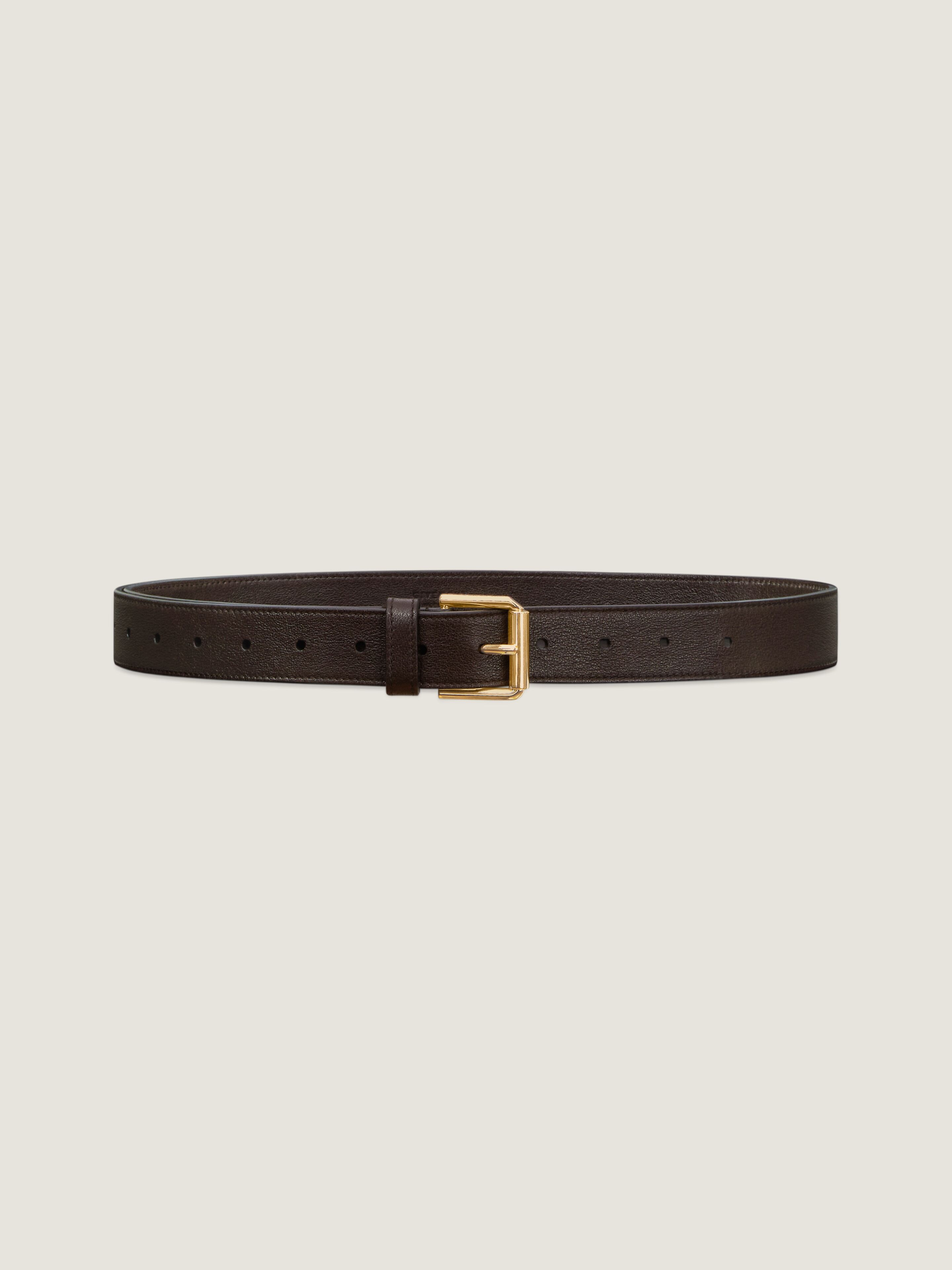 Voyou belt in shiny leather